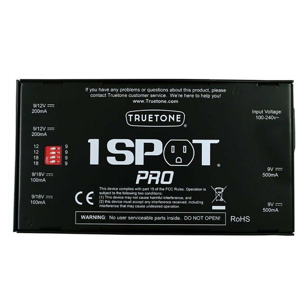 Truetone Low-profile 6-output Isolated Guitar Pedal Power Supply