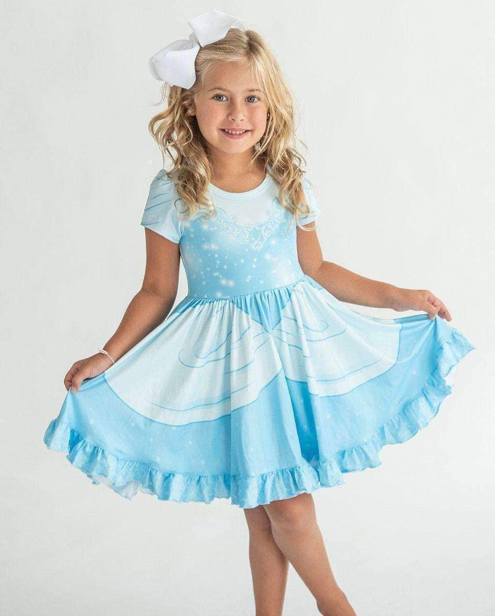 Cinderella Princess Twirl Dress with Pockets Girls Hugs Dazzling Duos