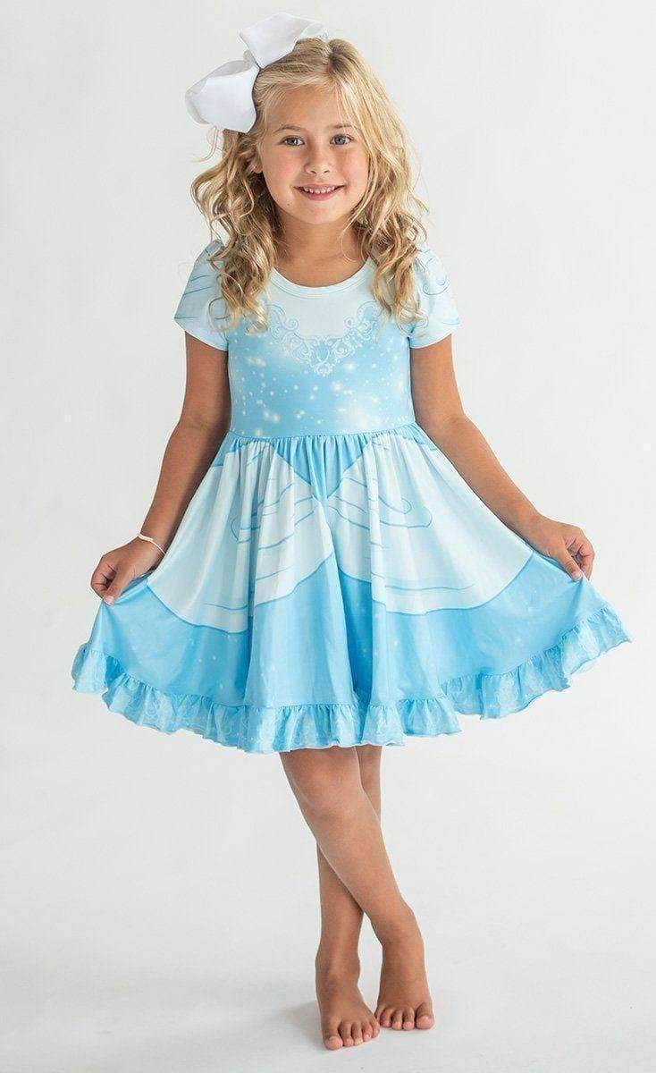Cinderella Princess Twirl Dress with Pockets Girls Hugs Dazzling Duos