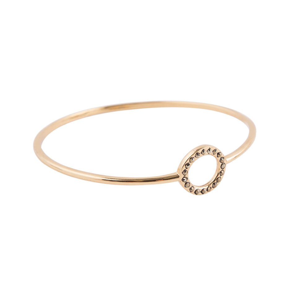 Circle of Life Marcasite 7in Bangle Bracelet Barse Jewelry