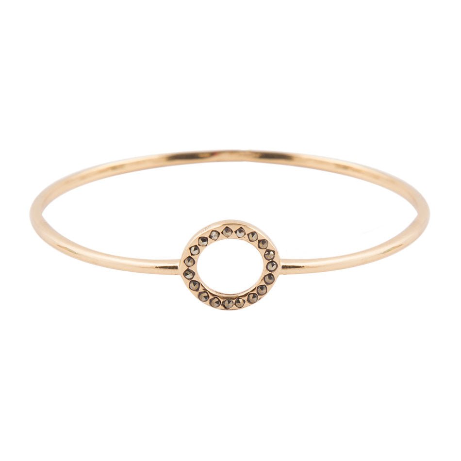 Circle of Life Marcasite 7in Bangle Bracelet Barse Jewelry