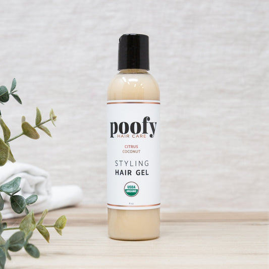 Citrus Coconut Organic Styling Hair Gel Poofy Organics