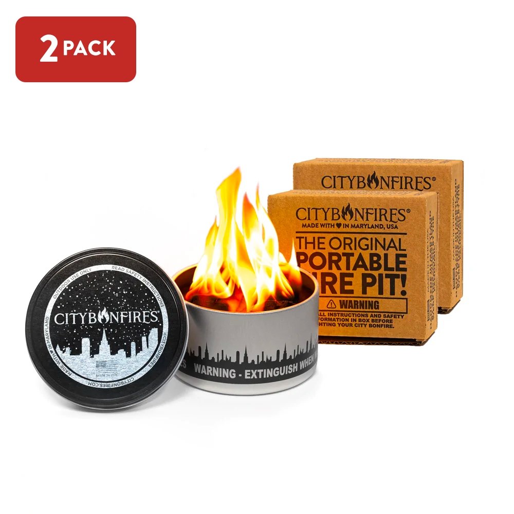 Portable Soy Wax Bonfire Fire Pit City Bonfire