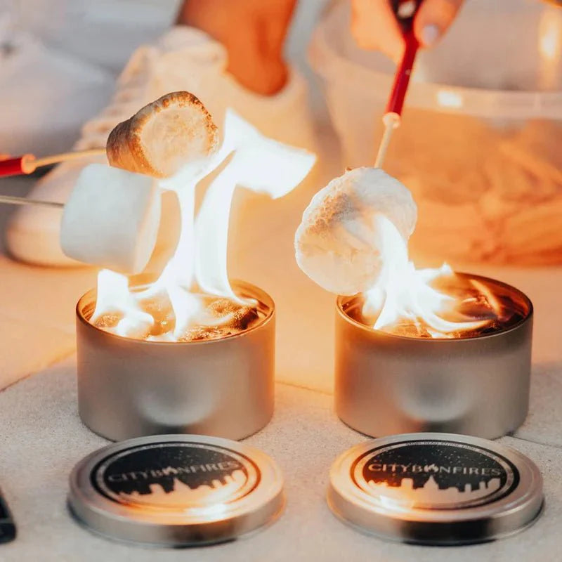 Portable Soy Wax Bonfire Fire Pit City Bonfire