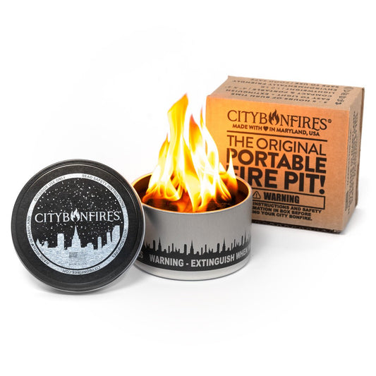 Portable Soy Wax Bonfire Fire Pit City Bonfire