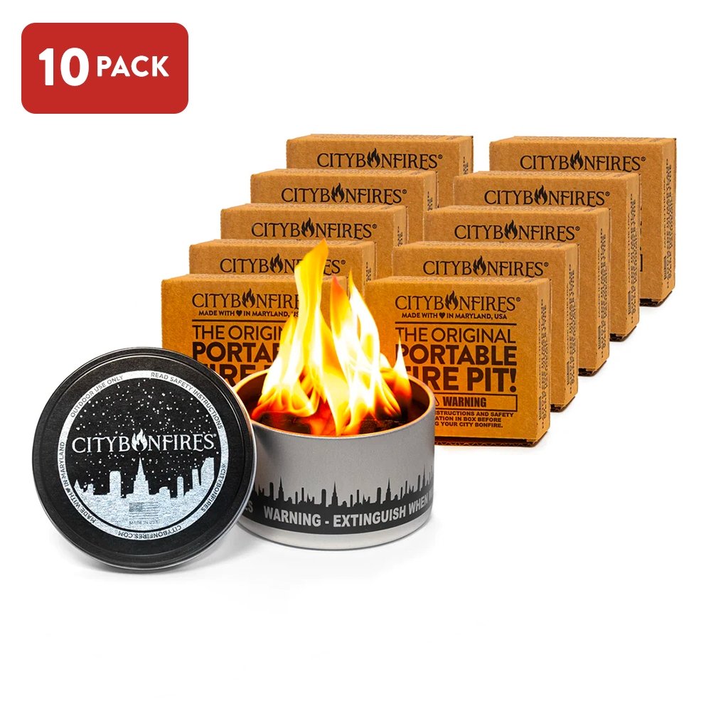 Portable Soy Wax Bonfire Fire Pit City Bonfire