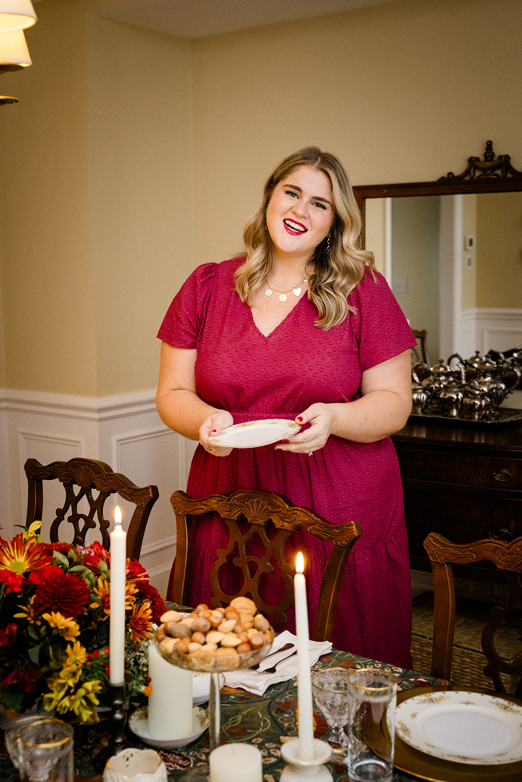 Sugar Plum Dobby Maxi Dress The Sarah Maxi Dress Carla Kiley Collection