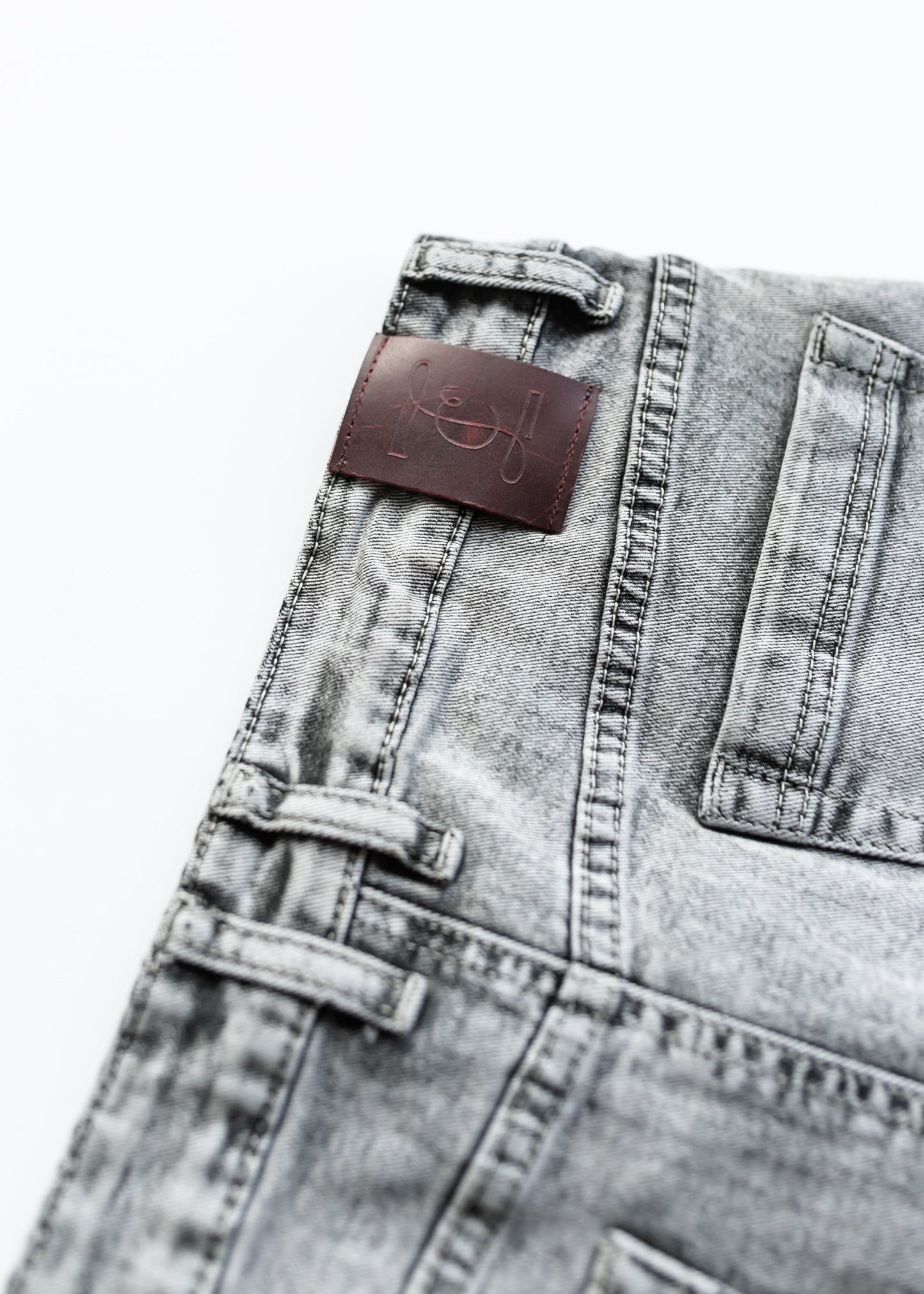 Denim Washed Black A-line Midi Skirt Claire Inherit Co.