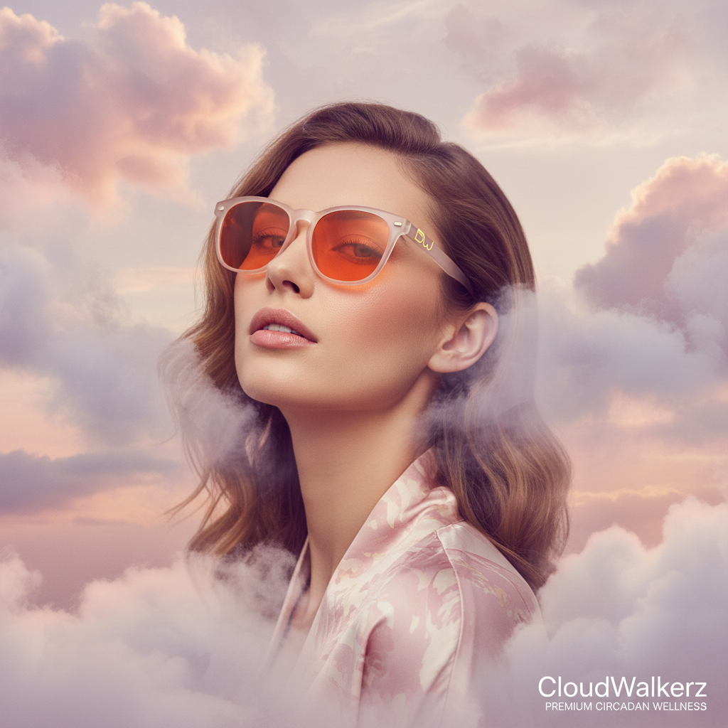 Blue Light Blocking White Frame Sleep Glasses Cloudwalkerz