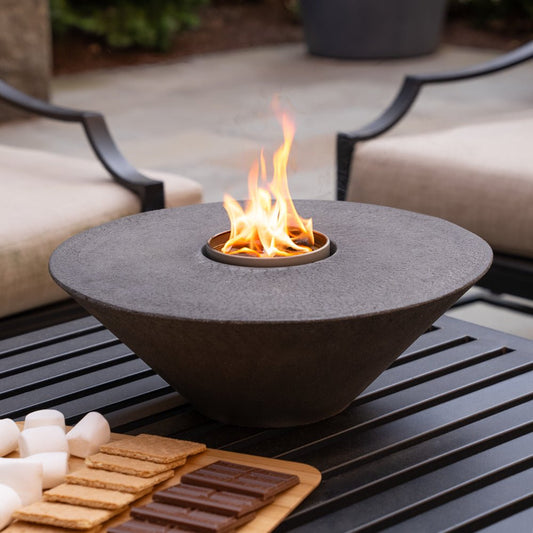 Concrete Cone Acid Wash Fire Pit 4' Outdoor City Bonfire