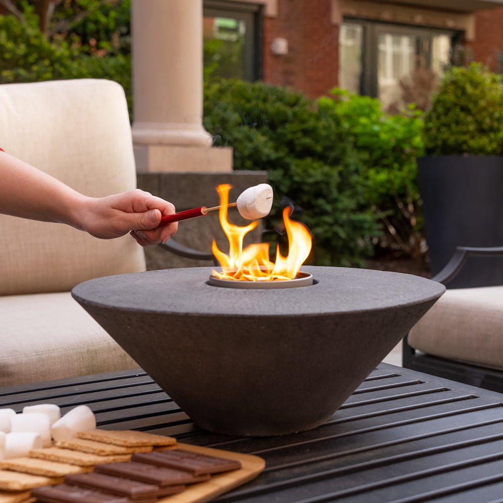 Concrete Cone Acid Wash Fire Pit 4' Outdoor City Bonfire
