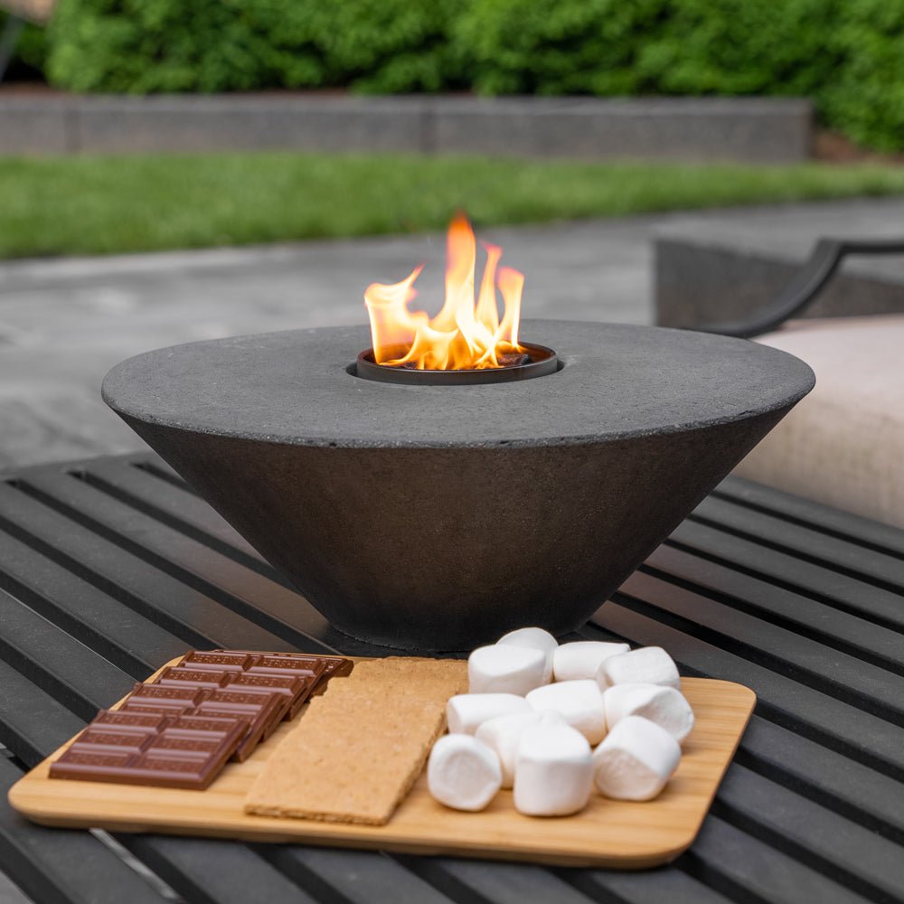 Concrete Cone Acid Wash Fire Pit 4' Outdoor City Bonfire