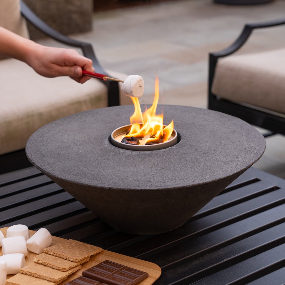Concrete Cone Acid Wash Fire Pit 4' Outdoor City Bonfire