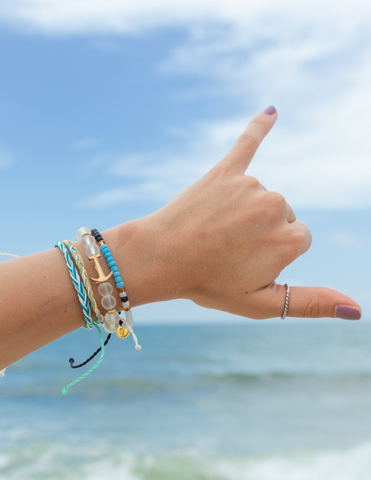 Courage String Bracelet Strength Reminder Elevated Faith