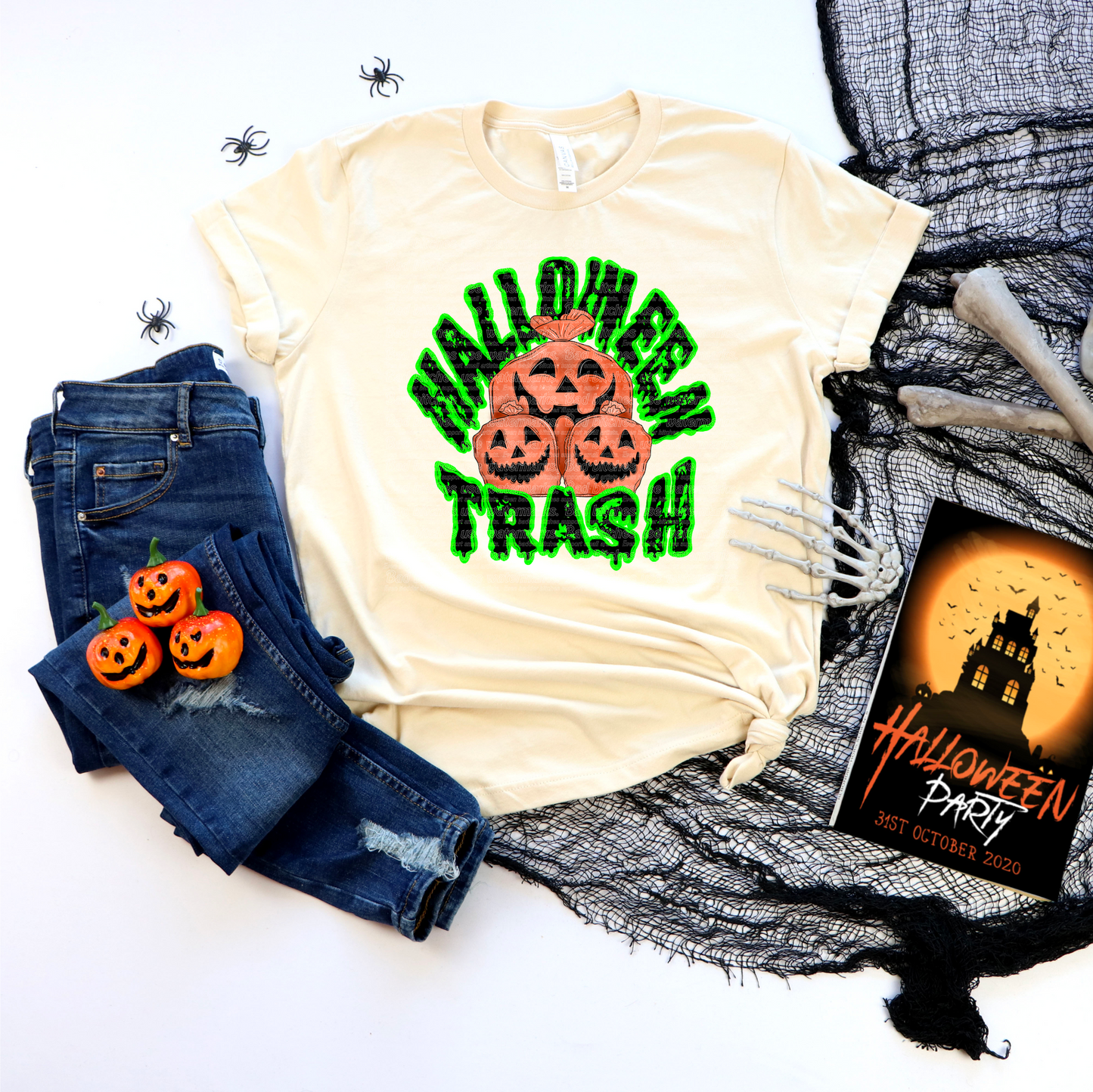 "Halloween Trash" Full Color DTF Tee Shirt