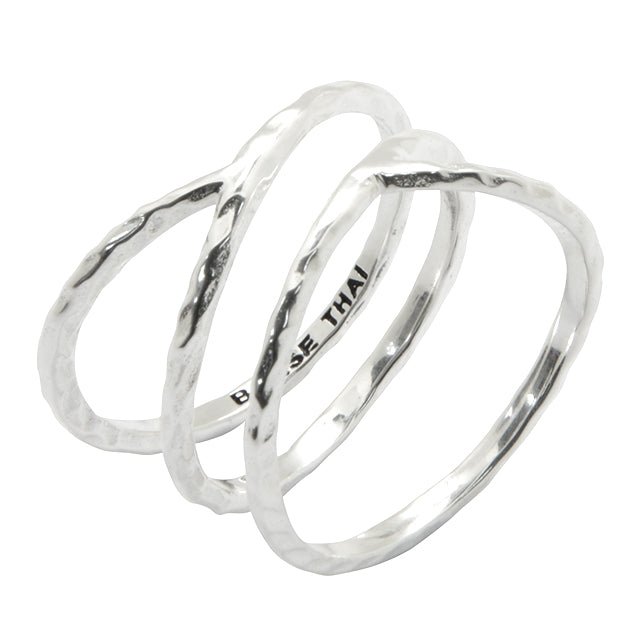 Criss Cross Sterling Silver Ring Barse Jewelry