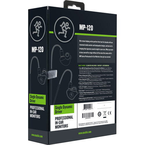 Mackie MP-120 Single Dynamic Driver In-ear Monitors