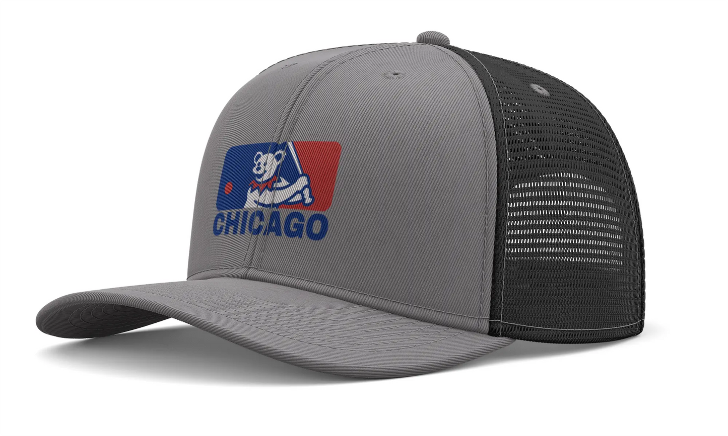 Chicago Baseball Edition Dancing Bear Logo Trucker Cap The Ballpark Collection