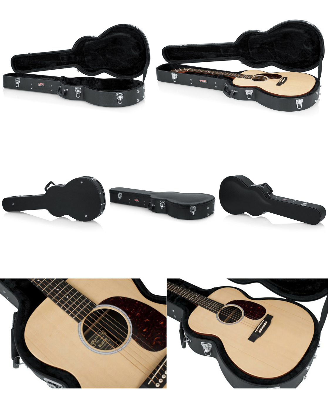 Gator Economy Wood Case Concert Size Acoustic Guitar Hardshell Gator