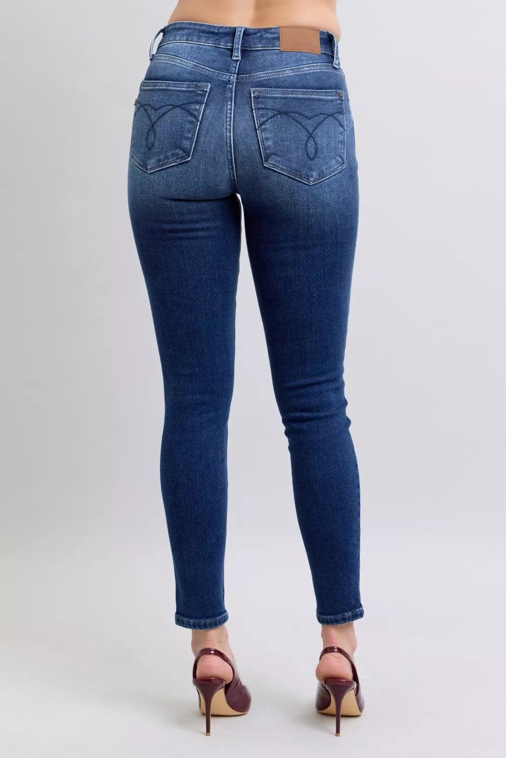 Washed Thermal Skinny Jeans Plus Size Full Size Judy Blue
