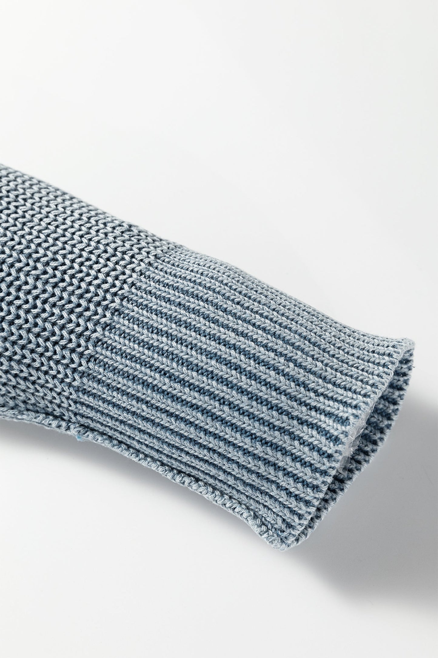 Chestnut Mineral Wash Knit Open Sweater Cardigan