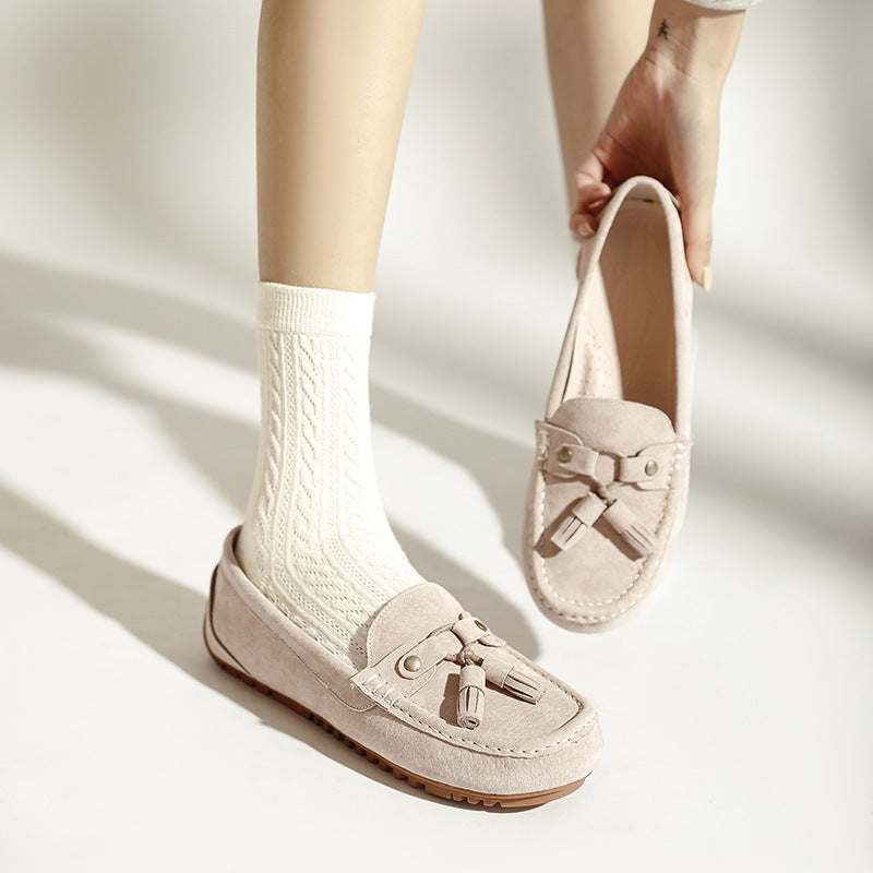 Soft-Bottom Non-Slip Loafer Flats Women’s Slip-On Comfort Shoes
