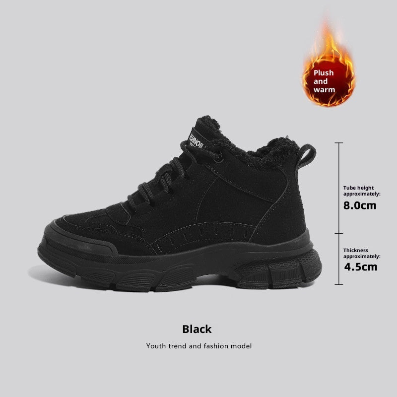 Women’s Plus-Velvet Non-Slip Snow Boots Martin Style Winter Boots