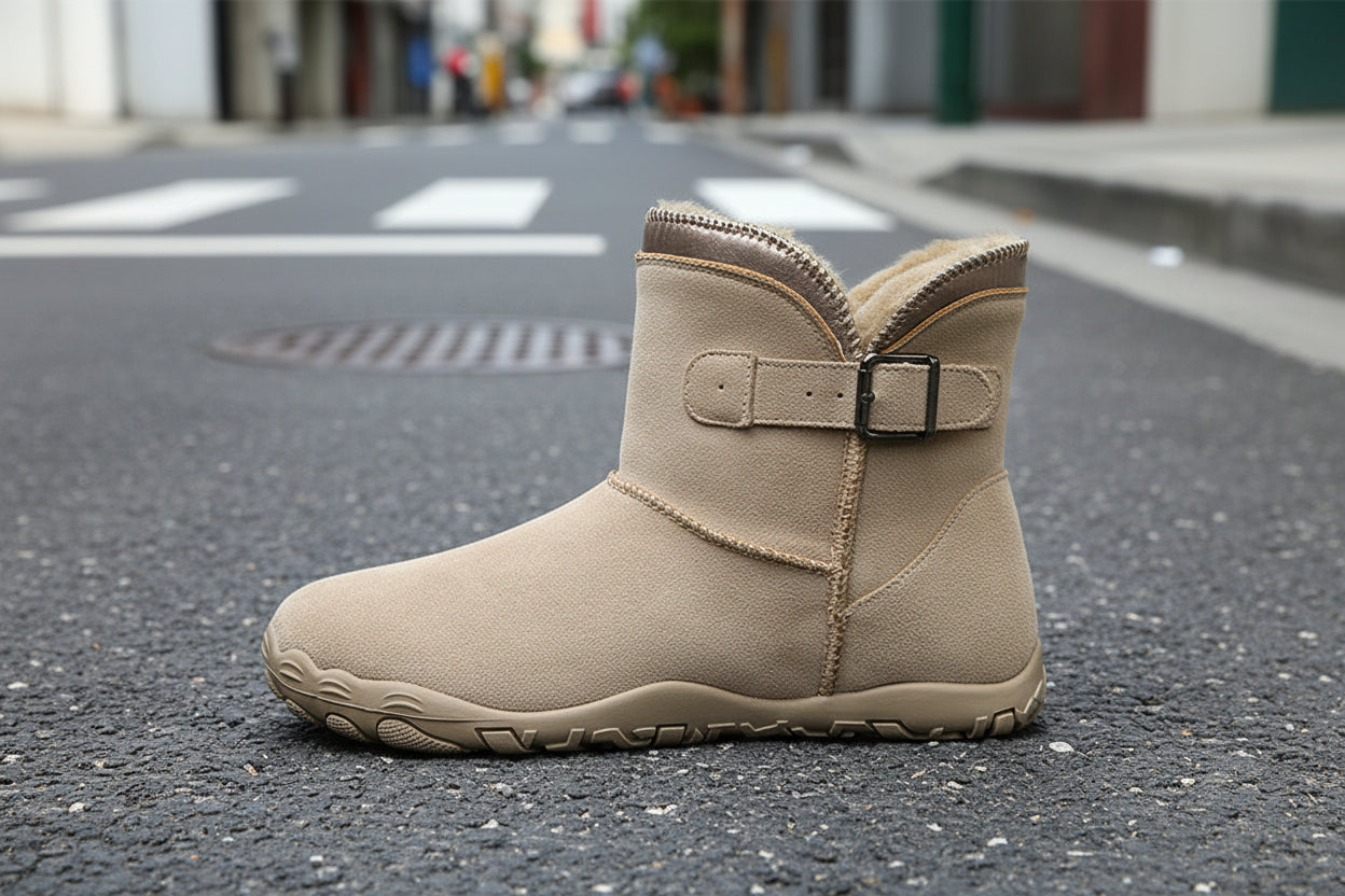Warm Fleece-Lined Anti-Slip Snow Boots Unisex Winter Boots