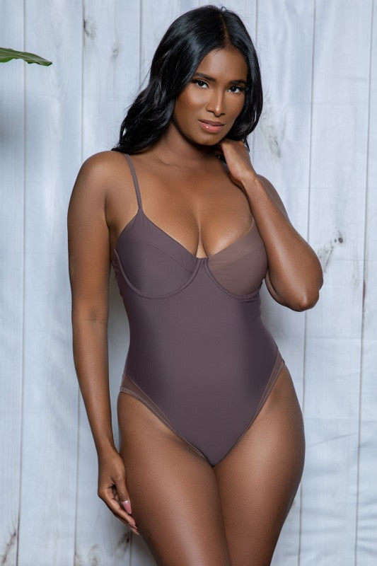 Charlotte Color Block One Piece Swimsuit