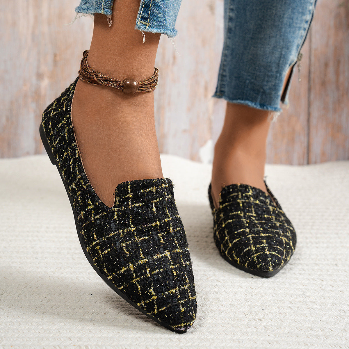 Flat Pointed-Toe Thin Shoes Casual Everyday Flats Women’s