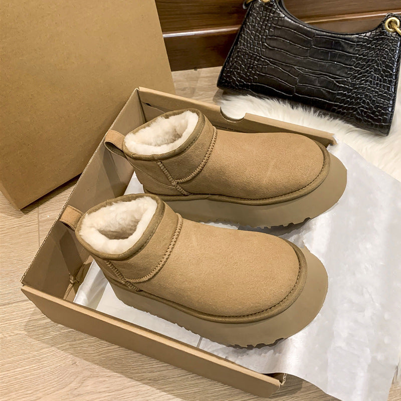 Thick Sole Women’s Snow Boots Outdoor Winter Footwear