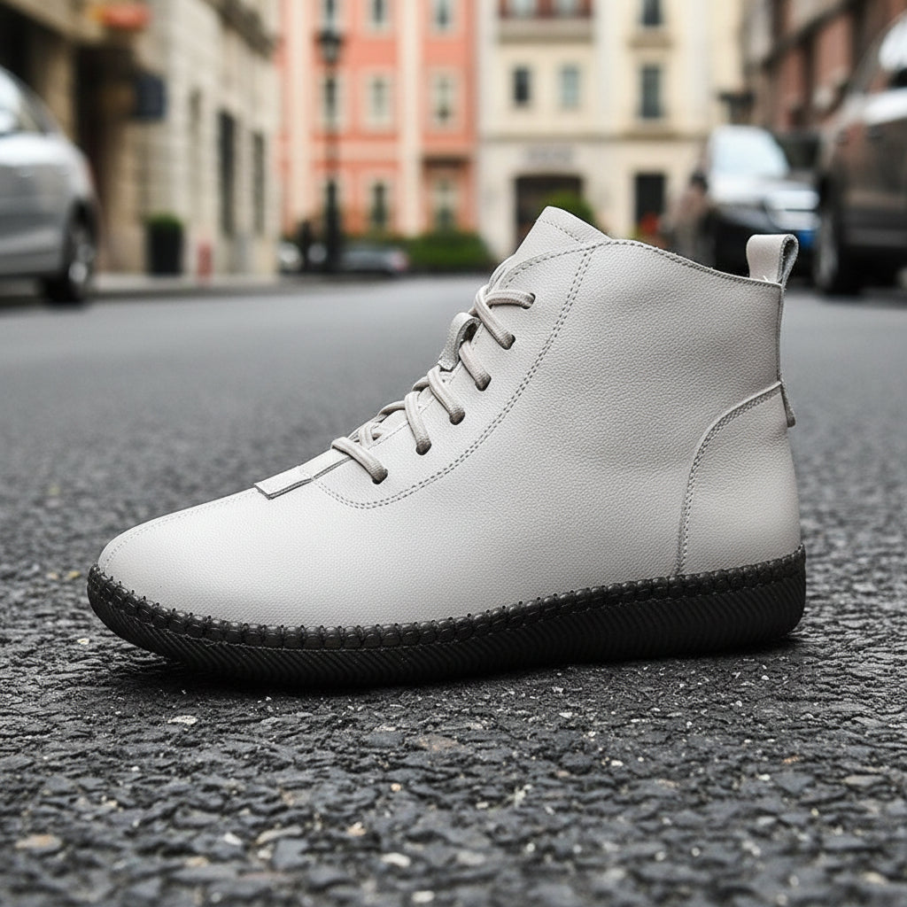 Genuine Leather Soft-Soled Flat Ankle Boots Women’s Stepique