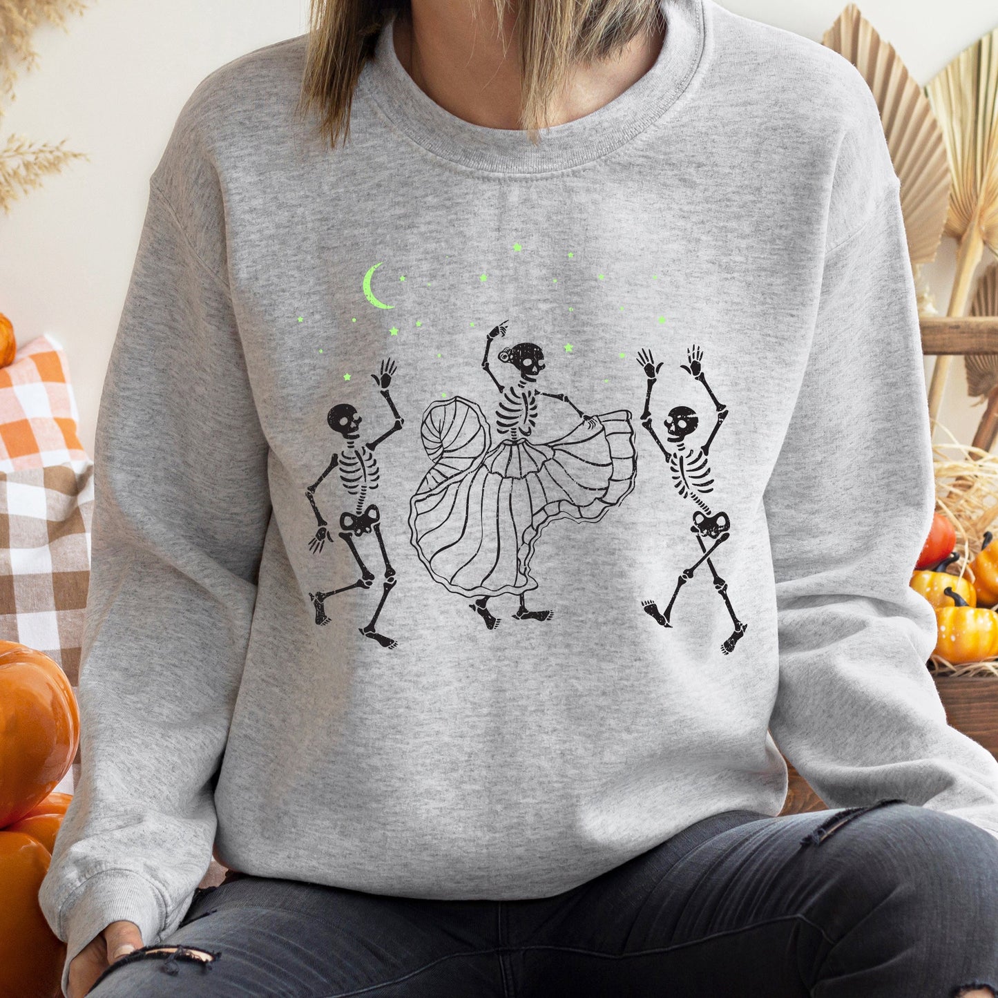 Skeleton Latin Dance Halloween Sweatshirt