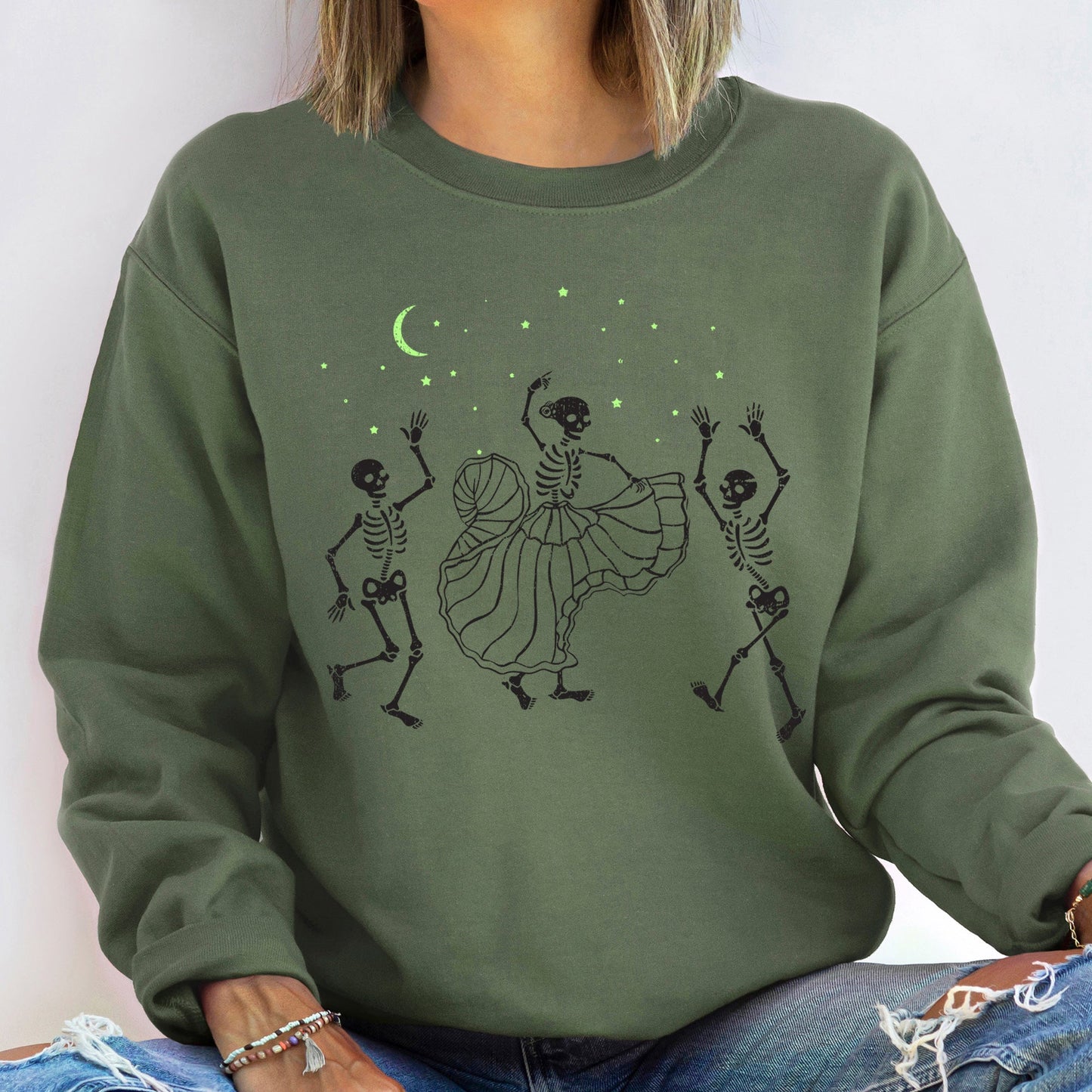 Skeleton Latin Dance Halloween Sweatshirt