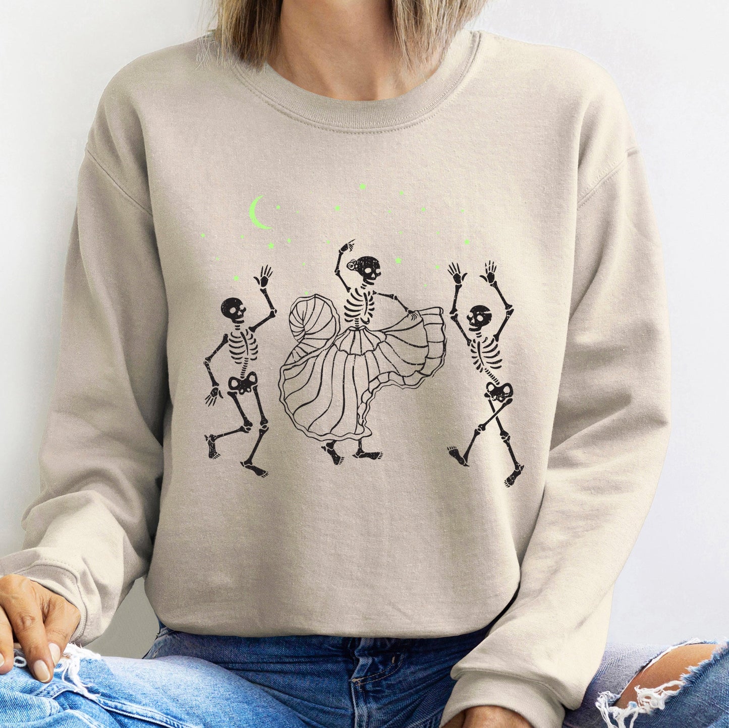 Skeleton Latin Dance Halloween Sweatshirt
