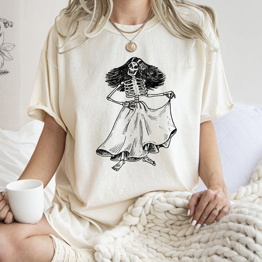 Day Of The Dead Retro Halloween Comfort Colors Tshirt