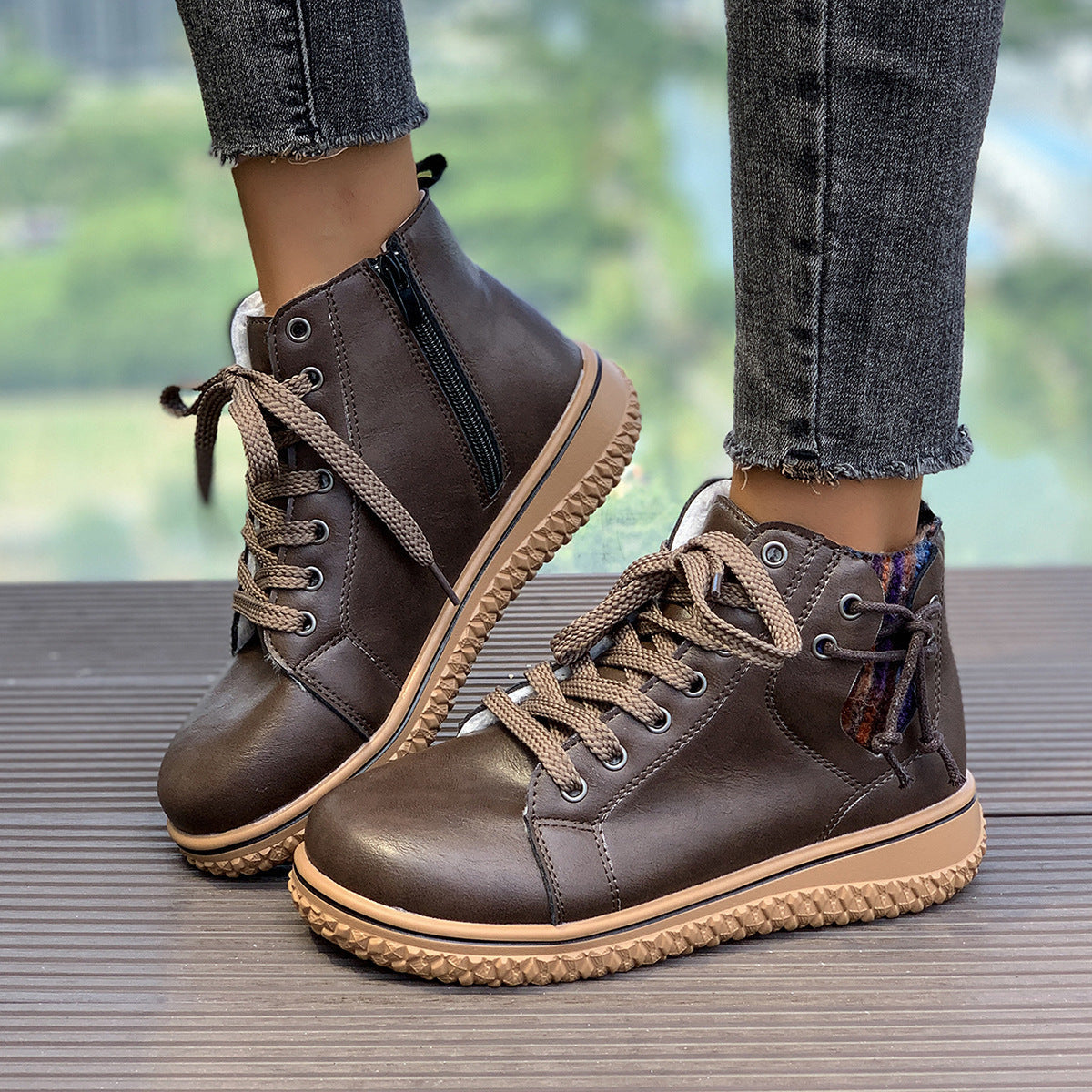 Flat Heel Martin Boots Women’s Flat Heel Martin Boots FitiqueFit