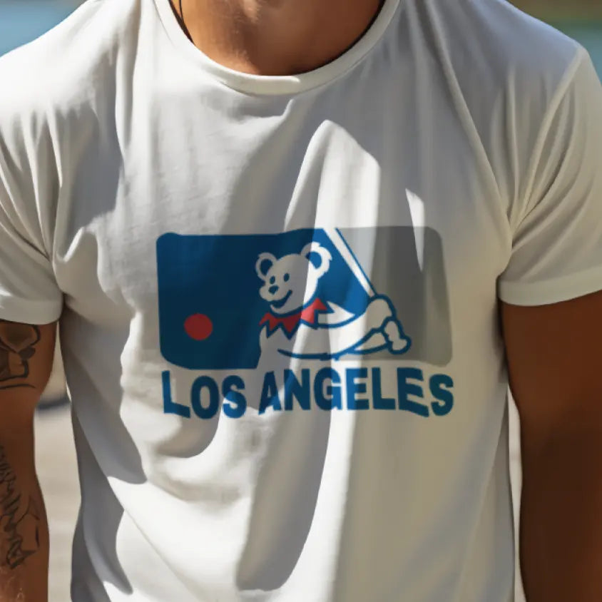 Los Angeles Baseball Edition MLB Logo T-Shirt The Ballpark Collection