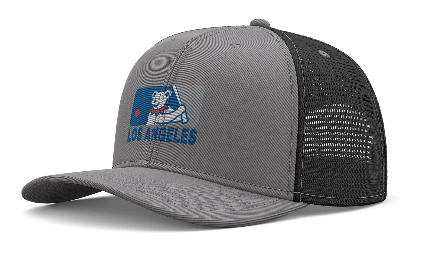 Los Angeles Baseball Edition Dancing Bear Logo Trucker Cap The Ballpark Collection