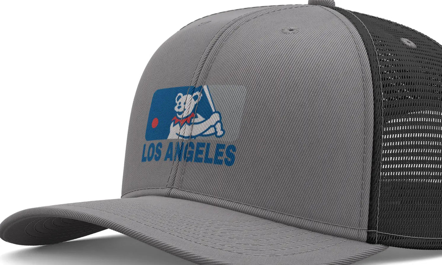 Los Angeles Baseball Edition Dancing Bear Logo Trucker Cap The Ballpark Collection