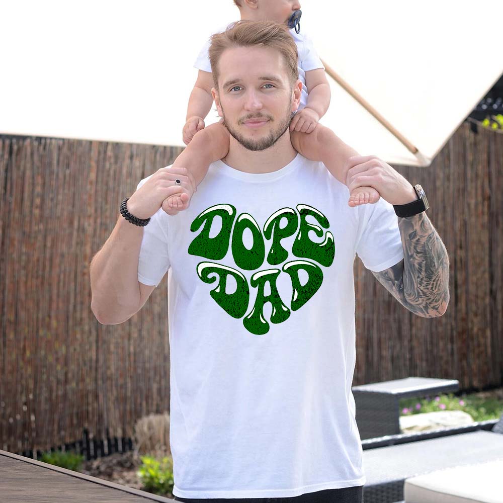 Dope Dad Retro Graphic T-Shirt Cool Father's Day Gift