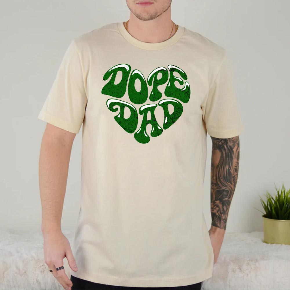 Dope Dad Retro Graphic T-Shirt Cool Father's Day Gift