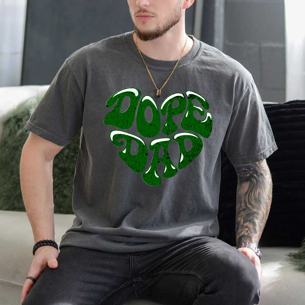 Dope Dad Retro Graphic T-Shirt Cool Father's Day Gift