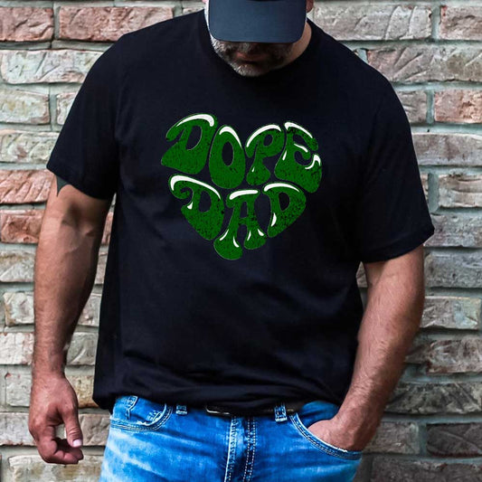 Dope Dad Retro Graphic T-Shirt Cool Father's Day Gift