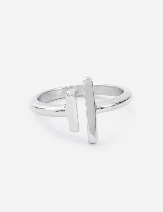 Double Bar Ring Delicate Linear Design Elevated Faith