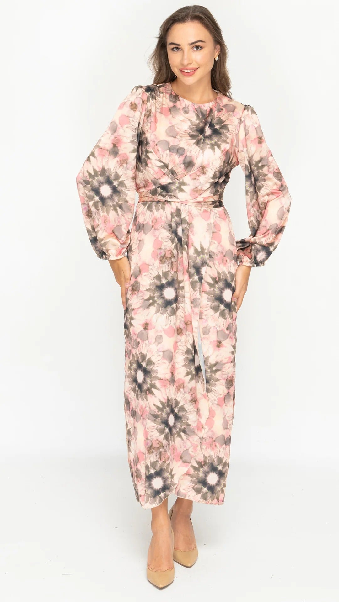 Satin Wrap Lightly Lined Wrap Dress Unique Boutique