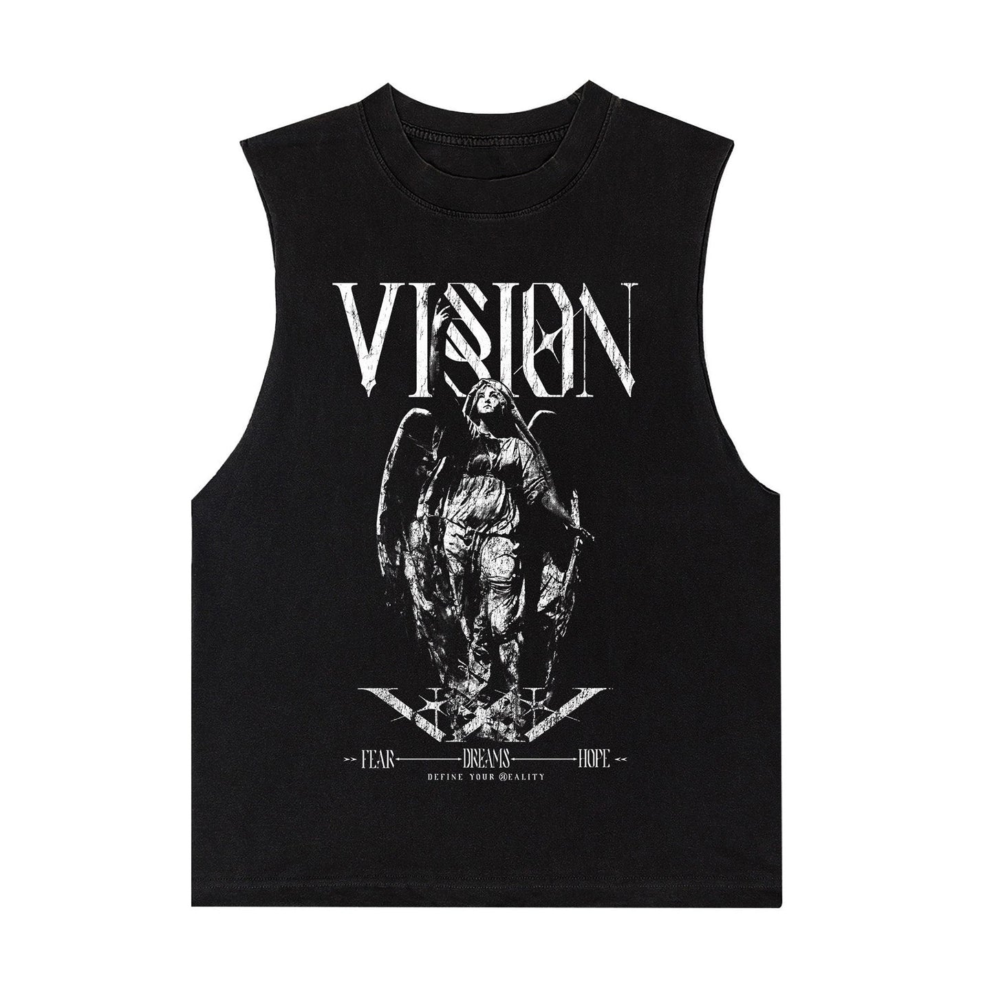 D R E A M S Vision Sleeveless Tee 100% Organic Cotton IKENDOIT STUDIO
