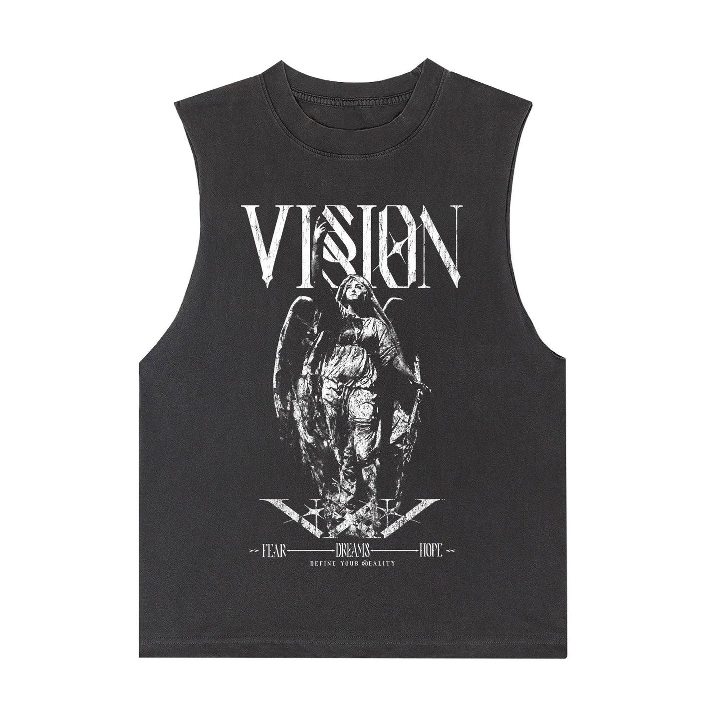 D R E A M S Vision Sleeveless Tee 100% Organic Cotton IKENDOIT STUDIO