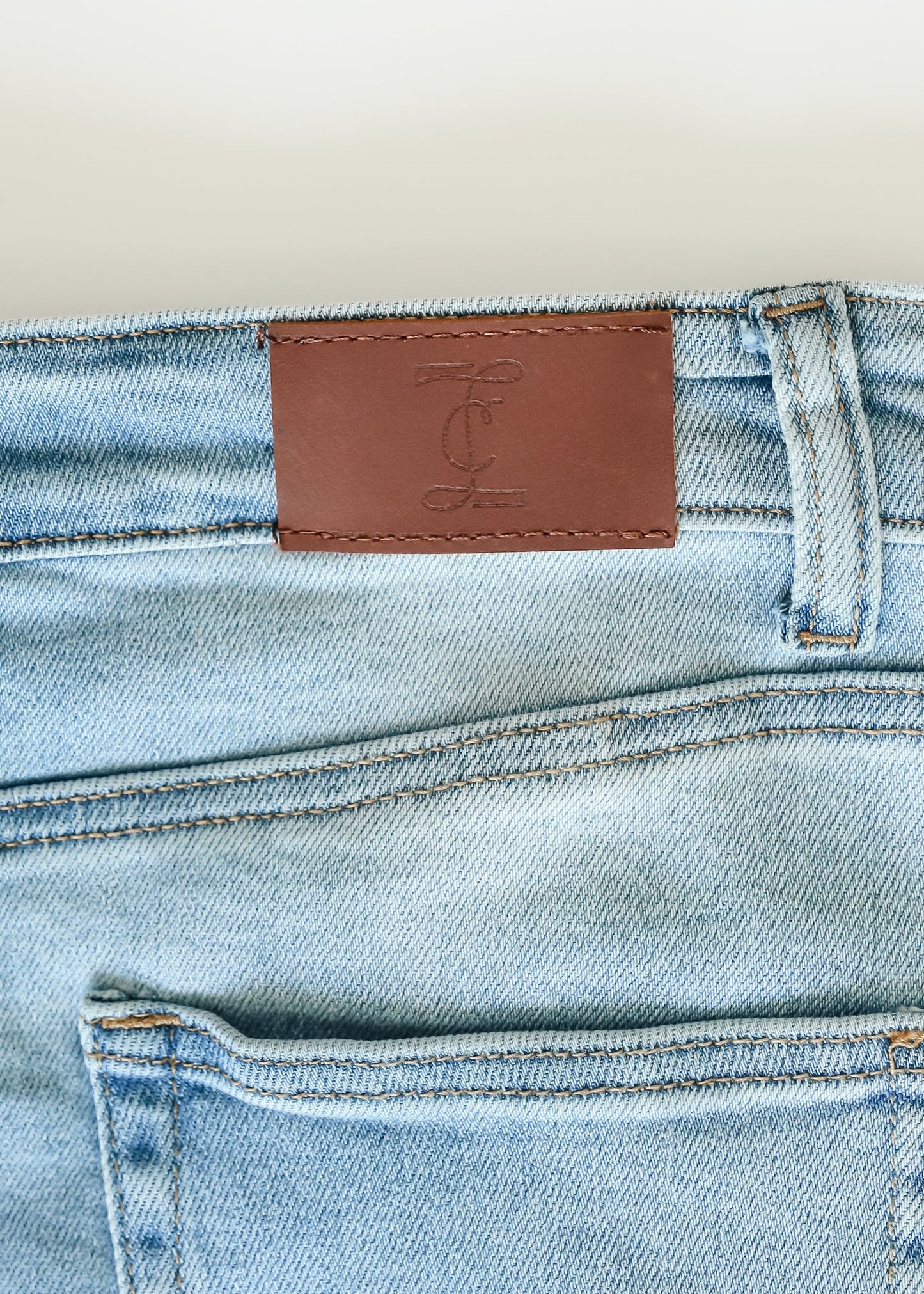 Raw Hem Midi Denim Skirt Blue Drew