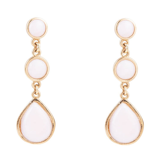Drops of Pink Opal Earrings 2" Sterling Silver Posts Barse Jewelry